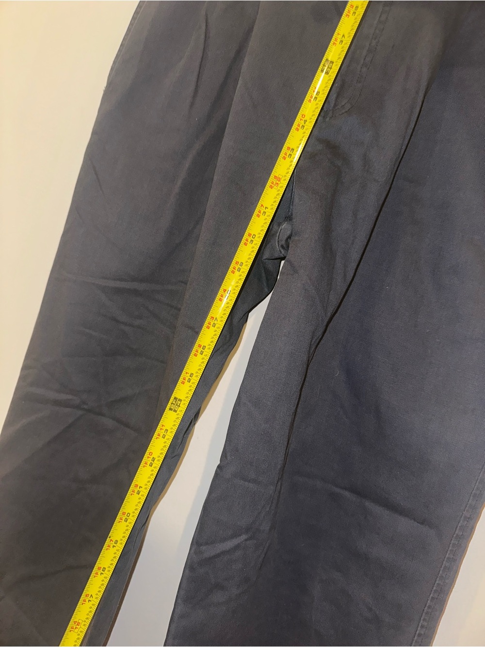Vintage pleated men’s navy chinos - Picture 10 of 13